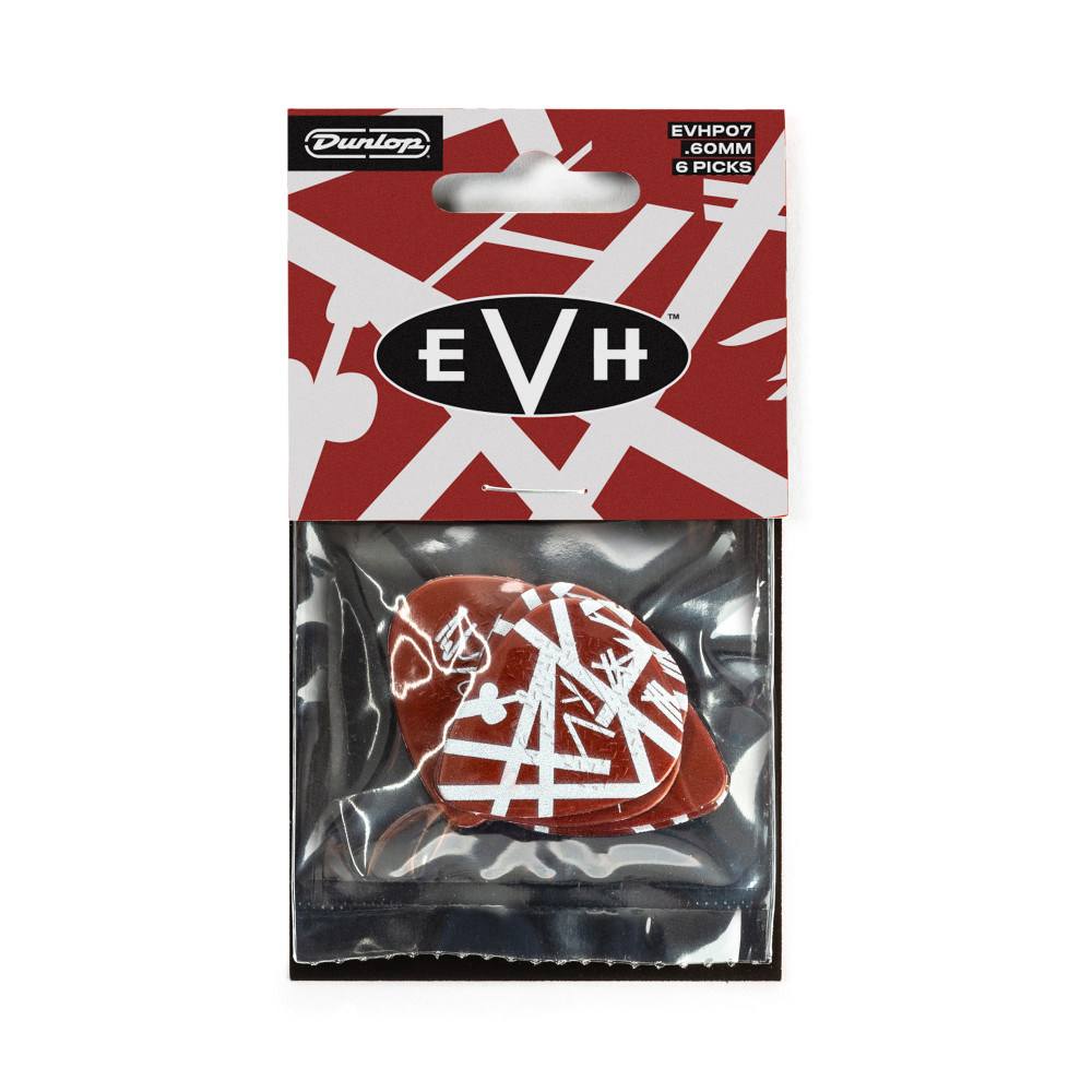 Pack of 6 Dunlop EVH Shark Medium Picks