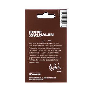 Pack of 6 Dunlop EVH Shark Medium Picks