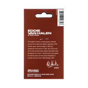 Pack of 6 Dunlop EVH 5150-6 Mediators
