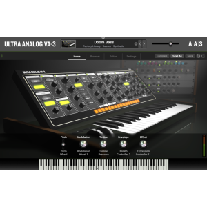 Ultra Analog VA-3 es un sintetizador virtual que ofrece una experiencia de síntesis profunda y auténtica. Diseñado para 