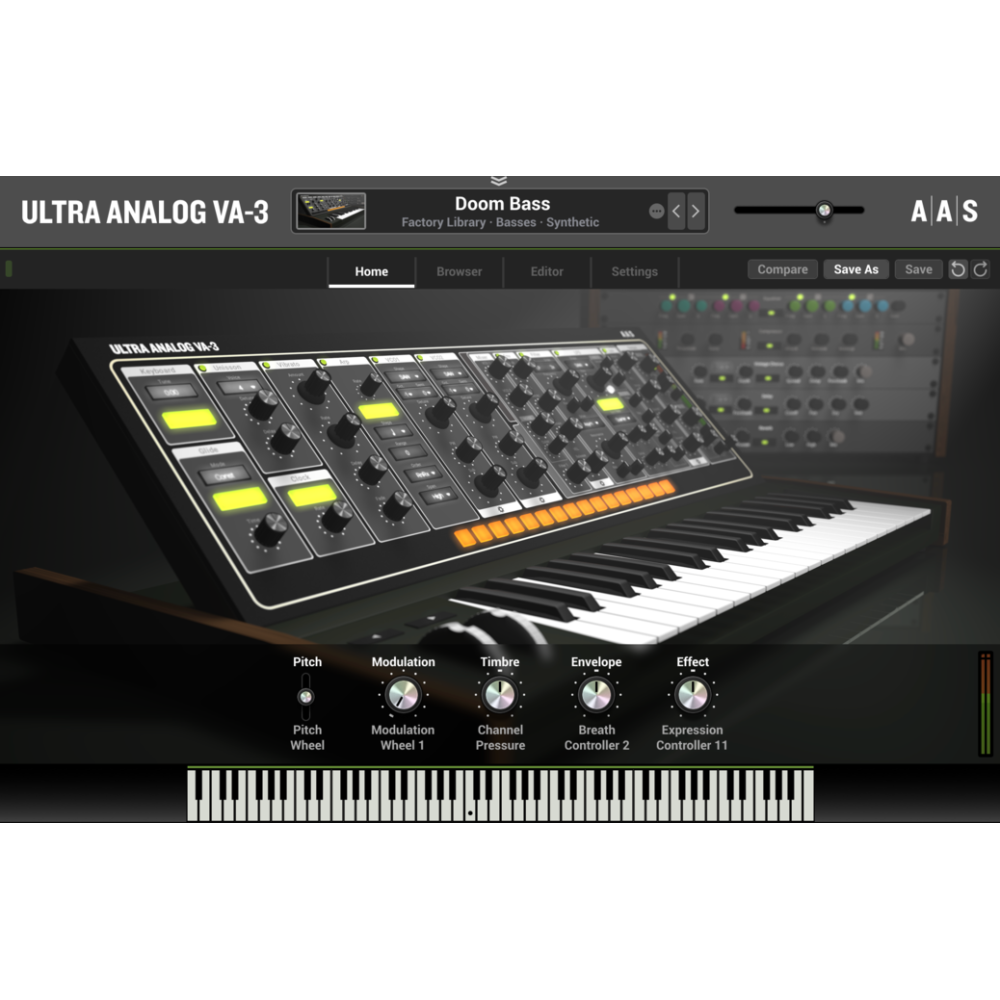 Ultra Analog VA-3 es un sintetizador virtual que ofrece una experiencia de síntesis profunda y auténtica. Diseñado para 