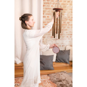 Chimes Sonic Energy Flower Of Life 36"