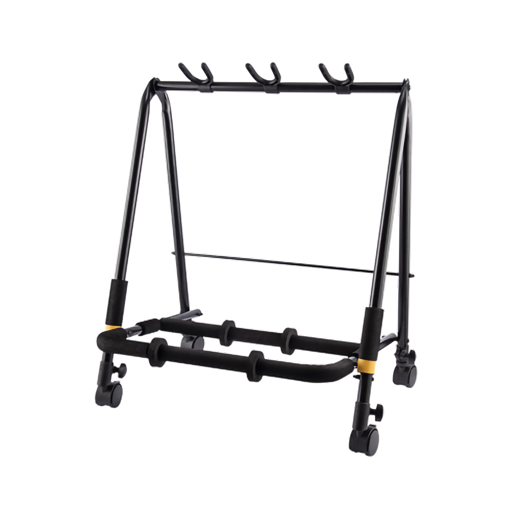 Soporte Hercules para 3 guitarras con ruedas