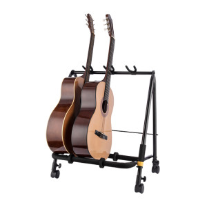 Hercules 3-Guitar Stand with Wheels