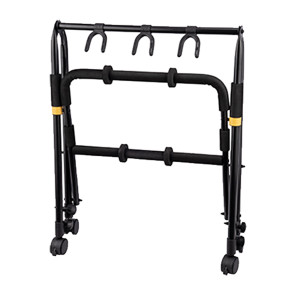 Hercules 3-Guitar Stand with Wheels