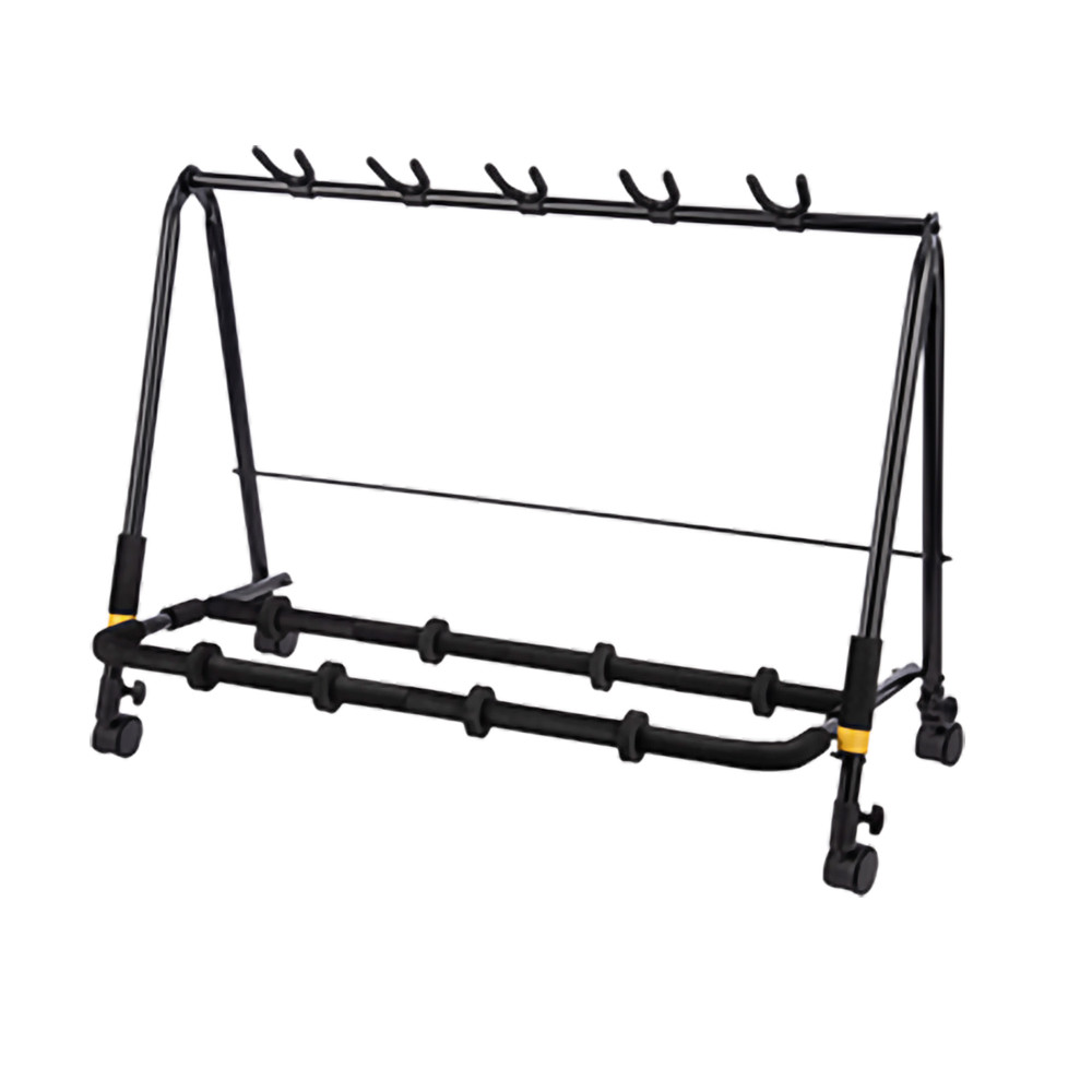 Soporte Hercules para 5 guitarras con ruedas