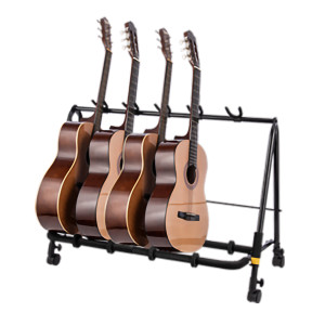 Rack Hercules 5 Guitares Avec Roulettes