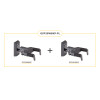 Lot of 2 Hercules Guitar Wall Mounts, Black