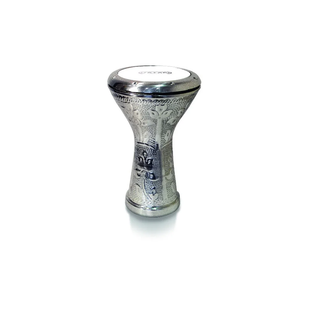 Vatan Egyptian Darbouka 3024 Sculpted Silver