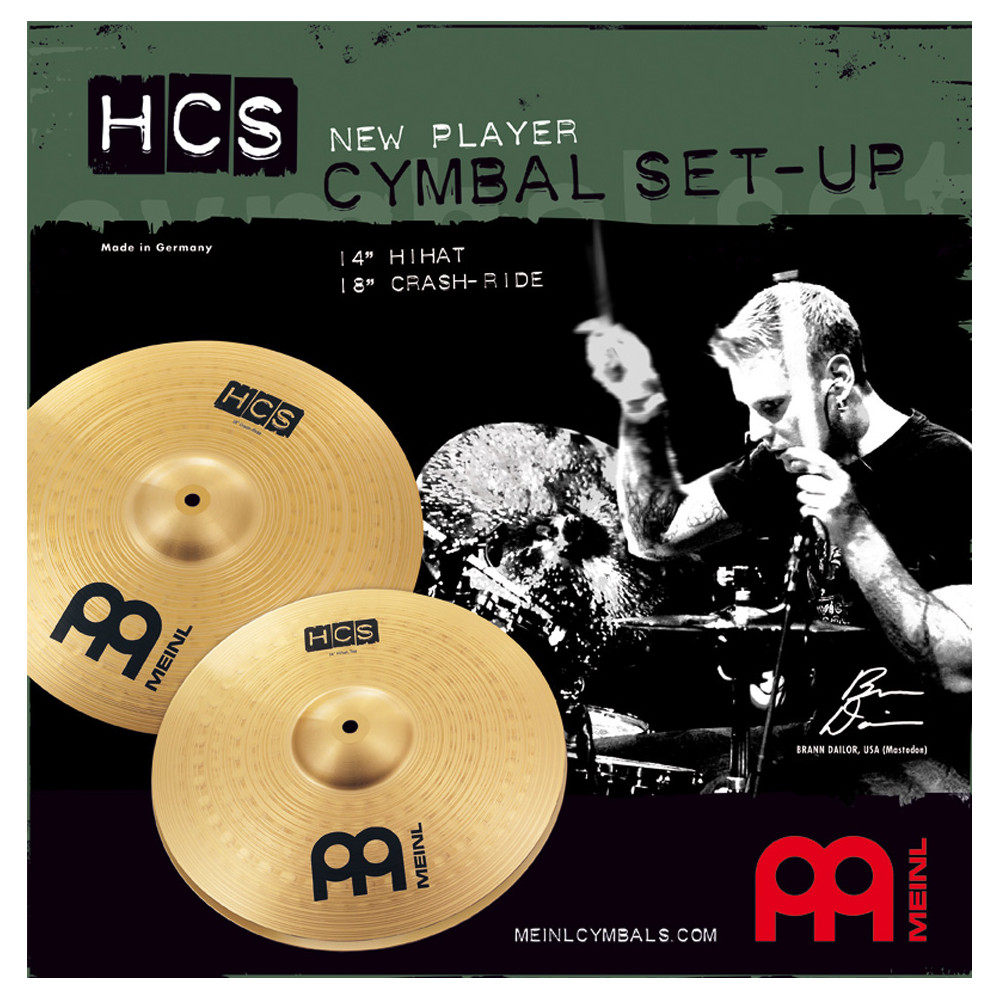 Jeu Meinl Hcs 2 Cymbales 14/18""