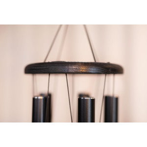 Chimes Sonic Energy Hamsa 36", Black