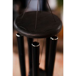 Chimes Sonic Energy Hamsa 36", Black