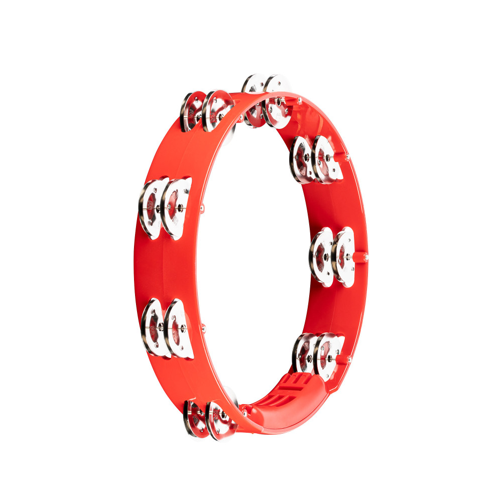 Pandereta Meinl ABS roja 25 cm 1 fila de platillos