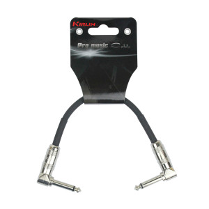 Cable patch Kirlin 0,15 m jack-jack negro