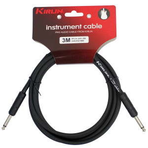 Cable de guitarra Kirlin 3 m Jack Jack negro