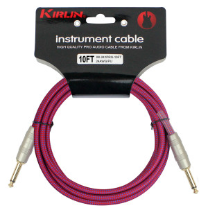 Cable de guitarra Kirlin 3 m jack-jack violeta