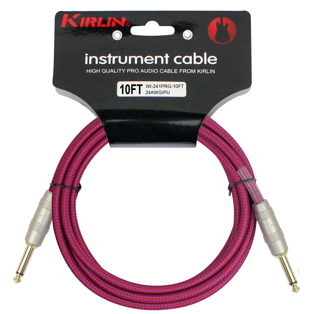 Kirlin Guitar Cable 3m Jack Jack Purple