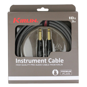 Cable Guitare Kirlin 3m Jack Jack Gris