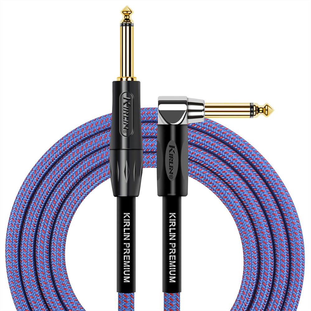 Cable Guitare Kirlin 3m Jack Jack Coude