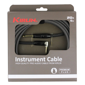 Cable de guitarra Kirlin 6 m jack jack acodado