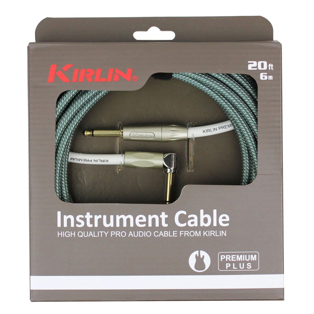 Cable Guitare Kirlin 6m Jack Jack Coude