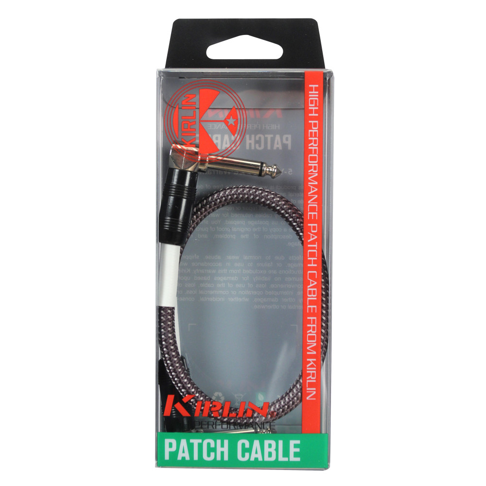 Cable de parche Kirlin 0.30 m jack-jack gris