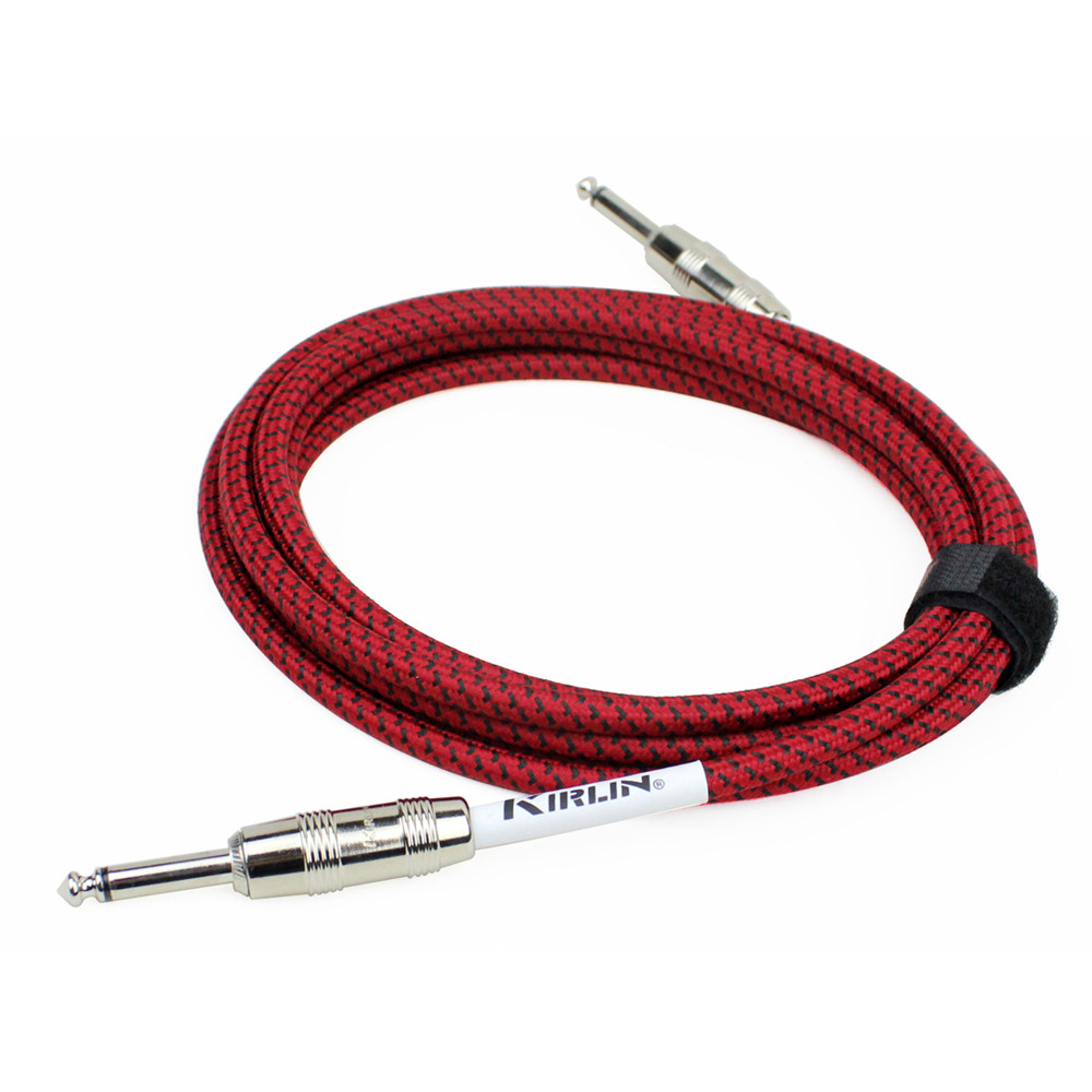 Cable de guitarra Kirlin 6 m Jack Jack rojo