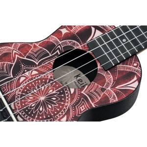 Pack Ukulele Soprano Keiki Rojo