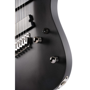 Guitarra Cort Kx307 Ms de 7 cuerdas negra