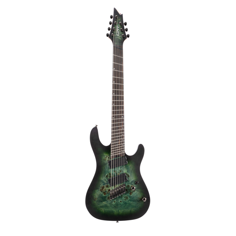 Guitarra Cort Kx507 Ms de 7 cuerdas verde
