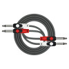Cable Patch Kirlin 2xjack 1m Noir