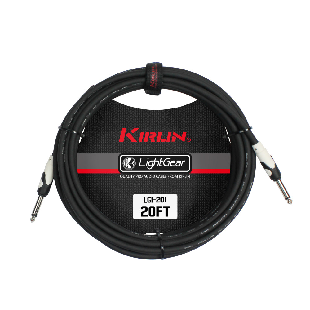 Cable de guitarra Kirlin 6 m Jack Jack negro