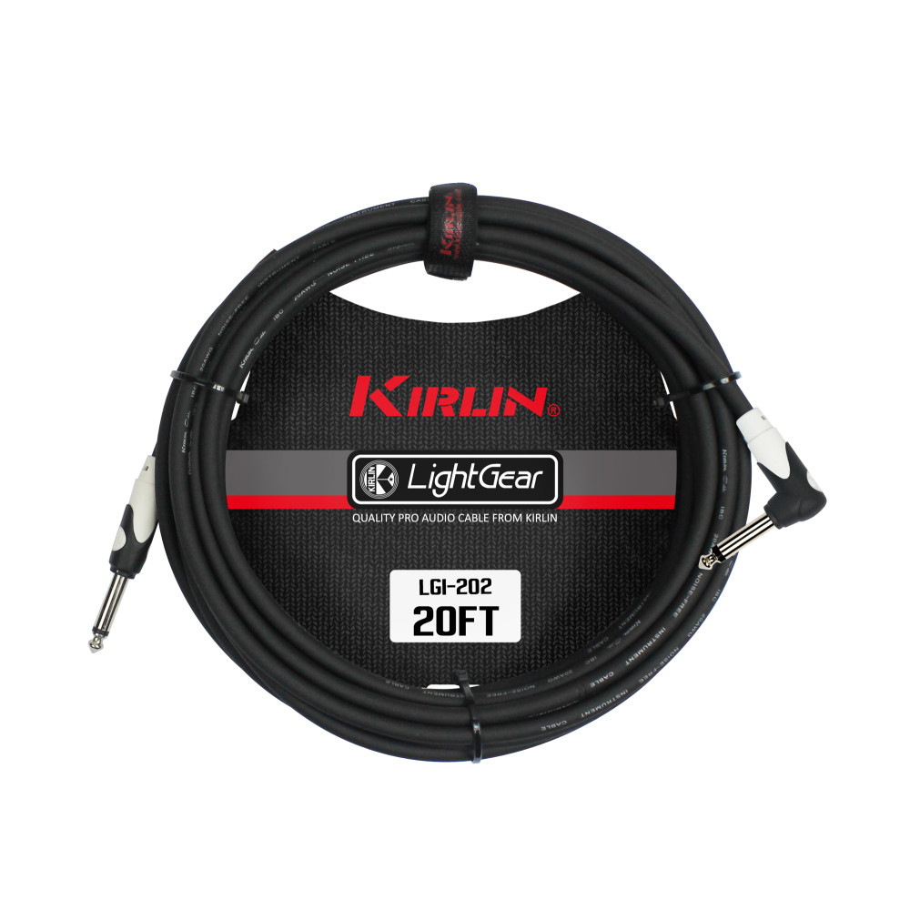 Cable de guitarra Kirlin 6 m jack-jack acodado