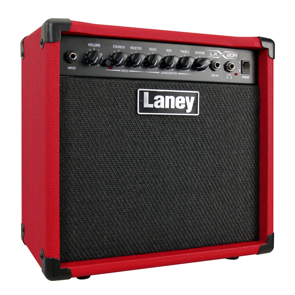 Amplificador Laney Lx 20w/1x8" + Reverb Rojo