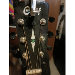 The Cort Myrtlewood SFX is a stunning acoustic-electric guitar with a unique tonewood construction. It features a solid Myrtlewo