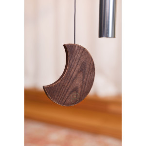 Chimes Sonic Energy Moon 49", Silver