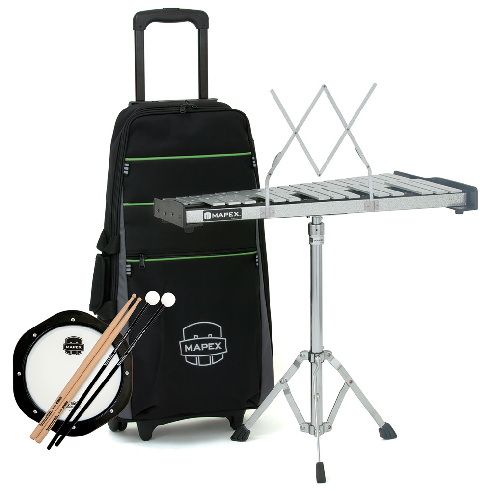 Mapex Kit de carillón de 32 notas, trolley
