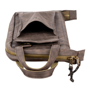 Funda para baquetas Meinl de polipiel marrón