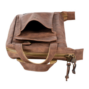 Funda para baquetas Meinl de similcuero beige