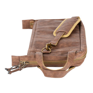 Funda para baquetas Meinl de similcuero beige