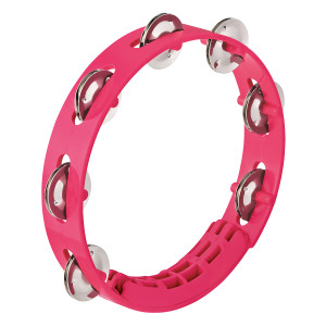 Nino Abs Tambourine 8"/1 Row Pink