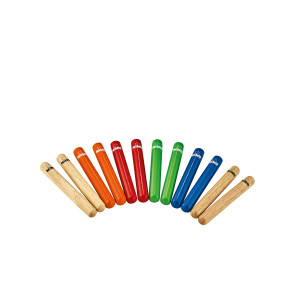 Pair of Small Wooden Claves for Children