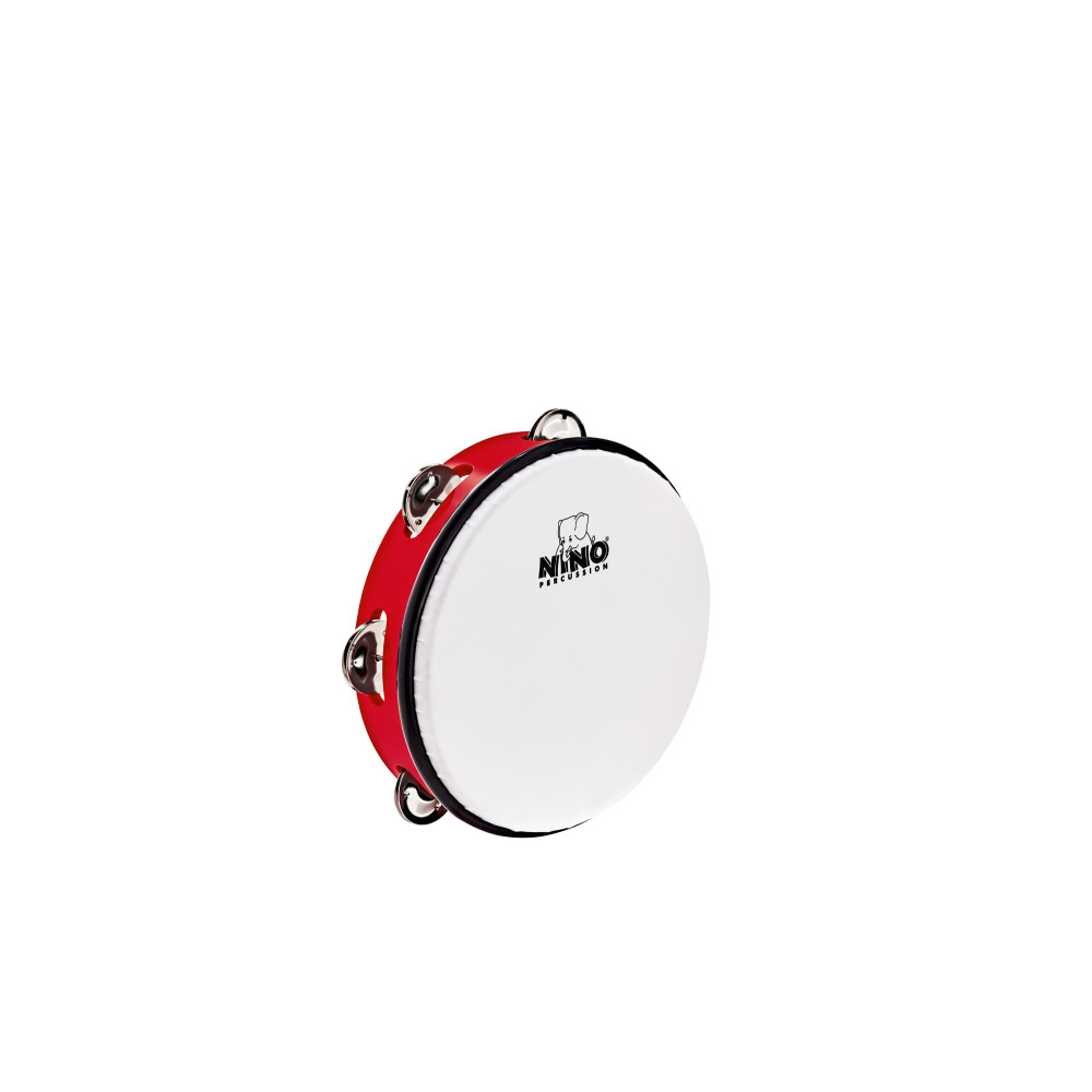 Nino Abs 10" Tambourine + Cymb, Red