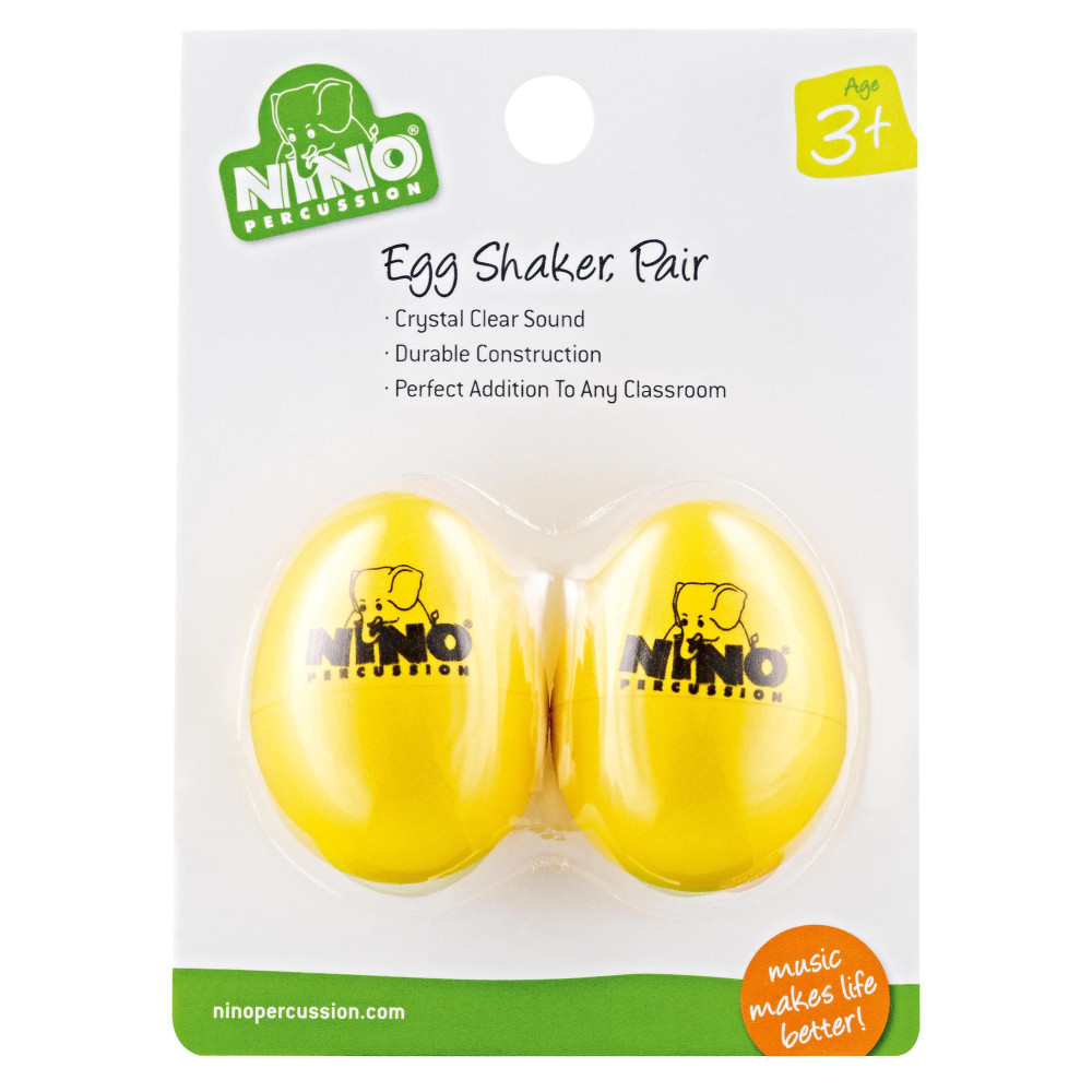 Par de huevos shaker Nino amarillo
