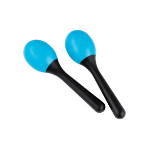 Nino Plastic Oval Maracas, Blue