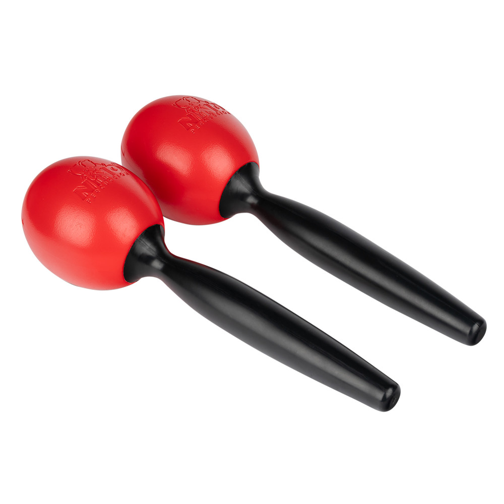 Maracas Nino Plastique Ronds Med Rouge