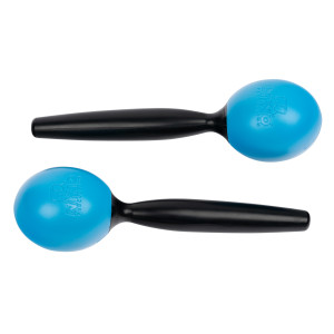 Maracas Nino de plástico redondas medianas azules