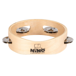 Nino Wooden Tambourine 6"/1 Row