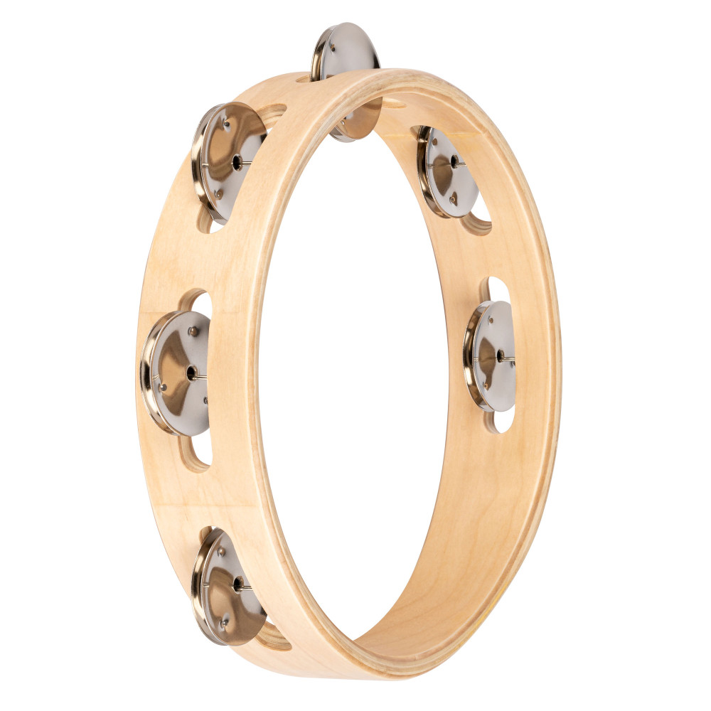 Nino Wood Tambourine 8"/1 Row