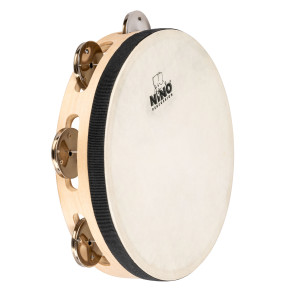 Nino Wood Tambourine 8"/1 Row
